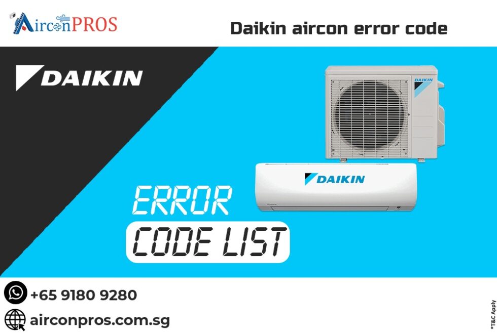 Daikin Aircon Error Code And Details How To Solve It