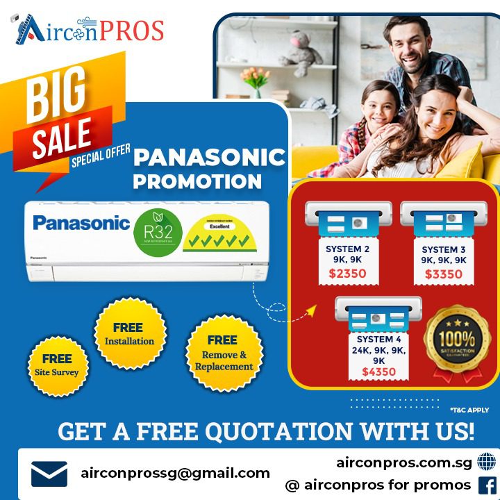 Panasonic r32 aircon promotion