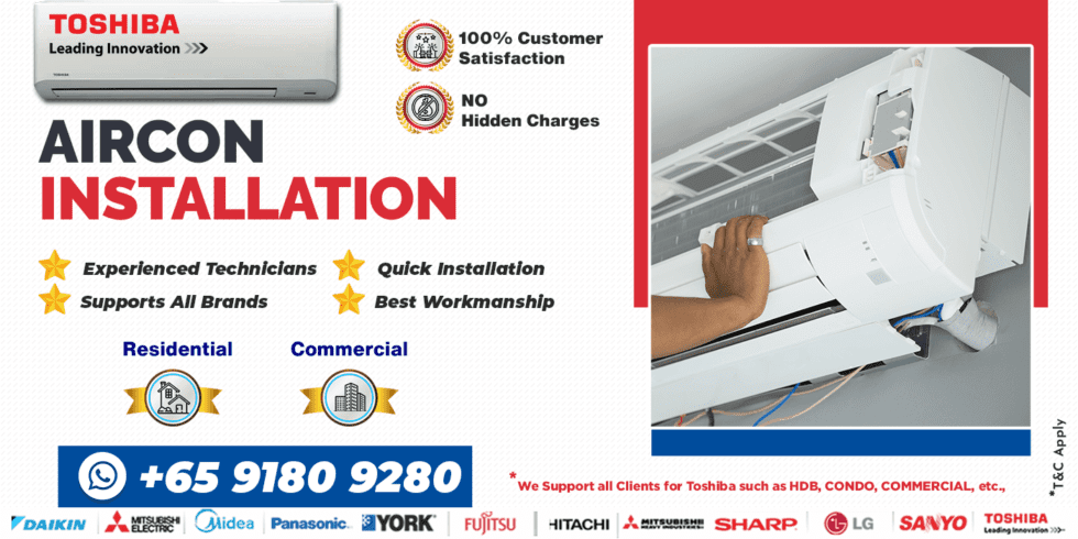 Toshiba aircon installation Singapore - Best aircon service company ...
