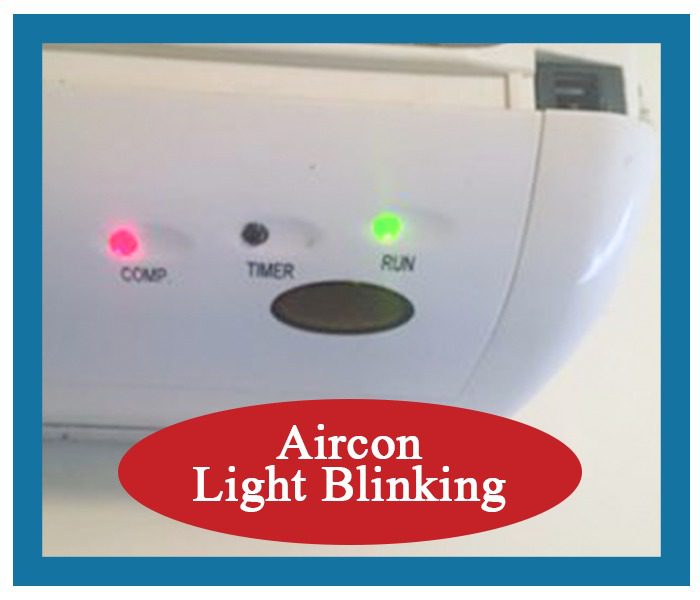 Aircon Light blinking